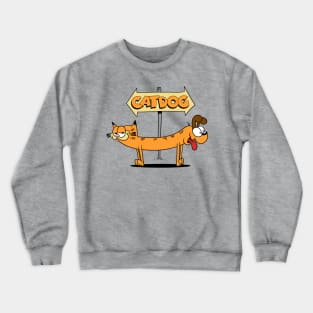 Cat and Dog Crewneck Sweatshirt